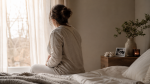 A woman reflecting on endometriosis, miscarriage, infertility, and being childless not by choice.